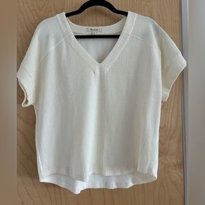 Madewell creamy white top